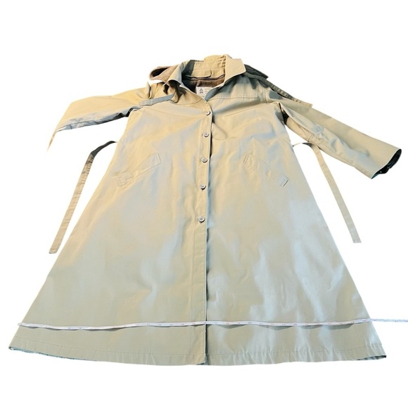 London Fog Women’s Long Beige Maincoats Weatherwear Trench Coat Size 18 - Picture 12 of 12